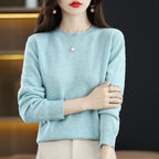 Neuer Damenpullover O-Ausschnitt Herbst Winter Basic Pullover Warm Lässig Pulls Jumper Koreanische Mode Frühling Strickwaren Bottoming Shirt