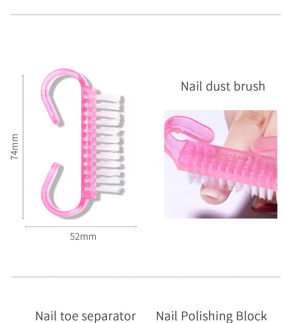 Maniküre-Set für Nagelpailletten-Kit Nagelpflege-Zubehörset Nagelkunst-Pinsel Nägel-Zubehör Maniküre-Werkzeuge