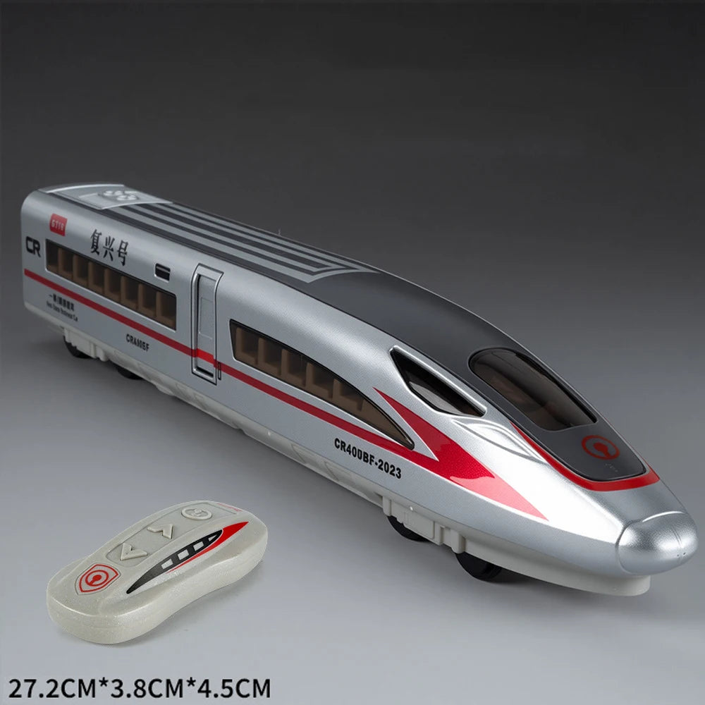 1:60 Maßstab FuXing Hochgeschwindigkeitszug Spielzeugauto Modell Sound Licht Fernbedienung Elektrische Simulation Zugmodelle Ornamente Geschenke