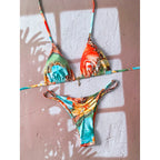 Micro Bikini Damen Badeanzug Zweiteiliger Badeanzug Damen Bademode 2026 Sexy Leopard Push Up Tanga Bikinis Sets Strandmode Sommer