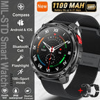 2026 Neue T-Rex 3 Ultra 1100mAh Smartwatch 5ATM Wasserdicht Outdoor Sport GPS Track Herzfrequenz Kompass Bluetooth Anruf Smartwatch
