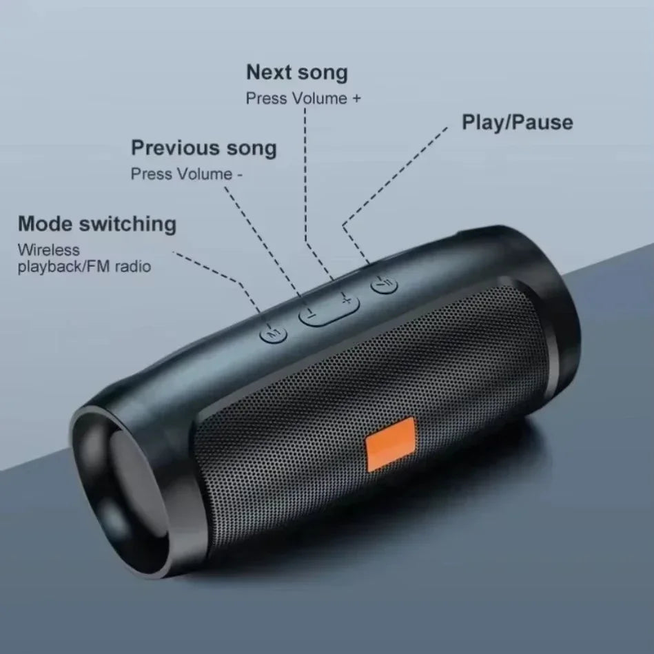 Lenovo TF USB Bluetooth Funklautsprecher Tragbarer Stereo-Doppellautsprecher für den Außenbereich mit FM-Stimme und Subwoofer