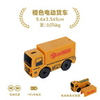 Elektrische Zuglokomotive Magnetisches Auto Druckguss-Modell Steckplatz passend für alle Marken Holzzugschienenbahn für Kinder Spielzeug W02