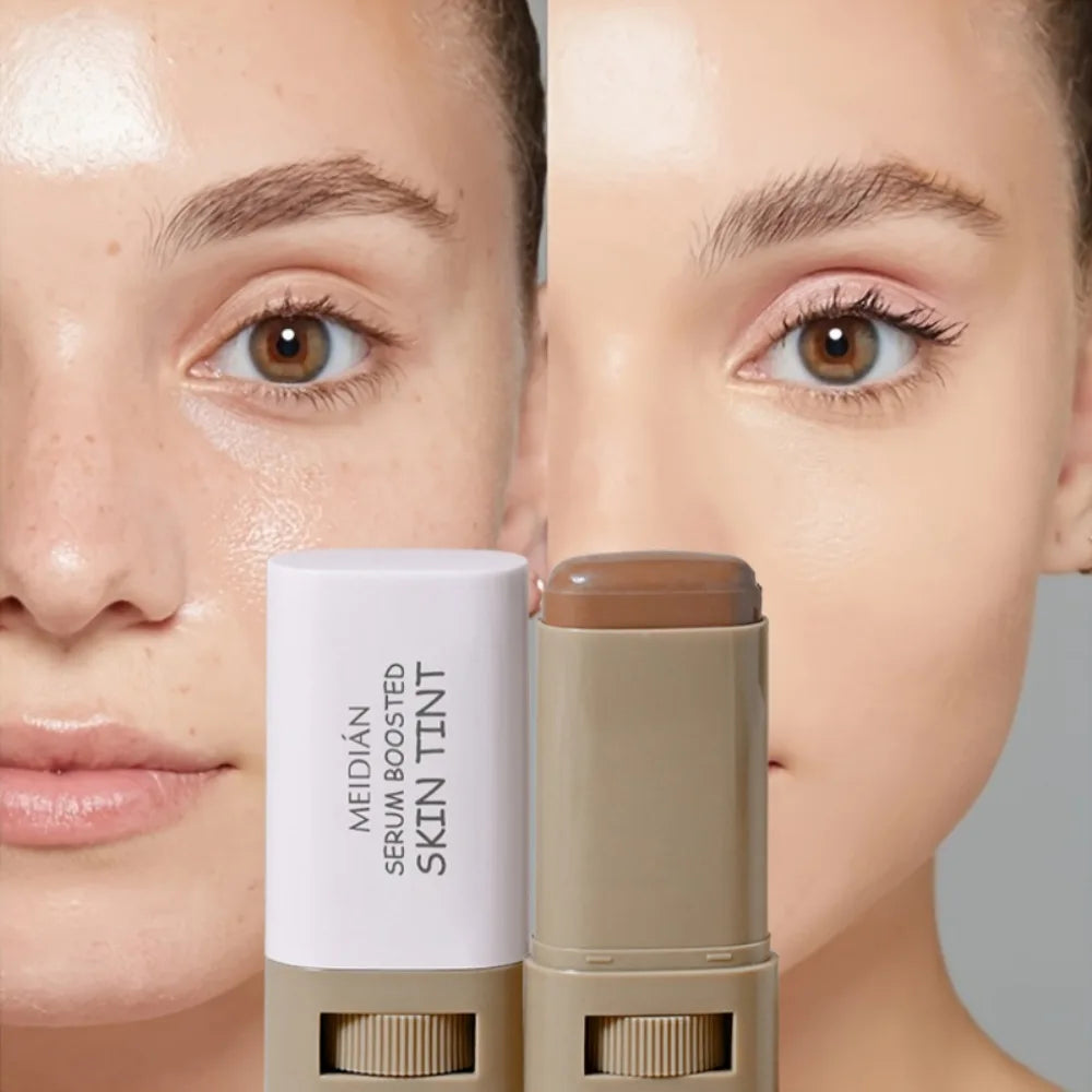 Bronze Foundation Stick Serum-verstärkte Hauttönung Seidige Textur Feuchtigkeitsspendende Deckkraft Concealer Base Ebenmäßiger Hautton Make-up