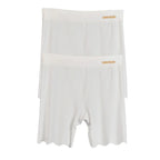 2er-Pack Nahtlose Sicherheits-Shorts Damen Eisseide Sommer Anti-Scheuer Unterwäsche Boxershorts Unterrock-Slip Übergröße Kurze Leggings 40-100kg