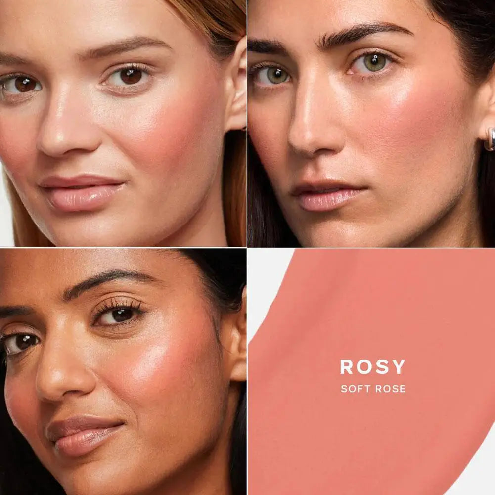 Saie Flüssig-Rouge Highlighter Contouring Illuminierender Schimmerpuder Schnelltrocknend Nicht klebrig Natürliches Gesichts-Make-up Weiche Textur