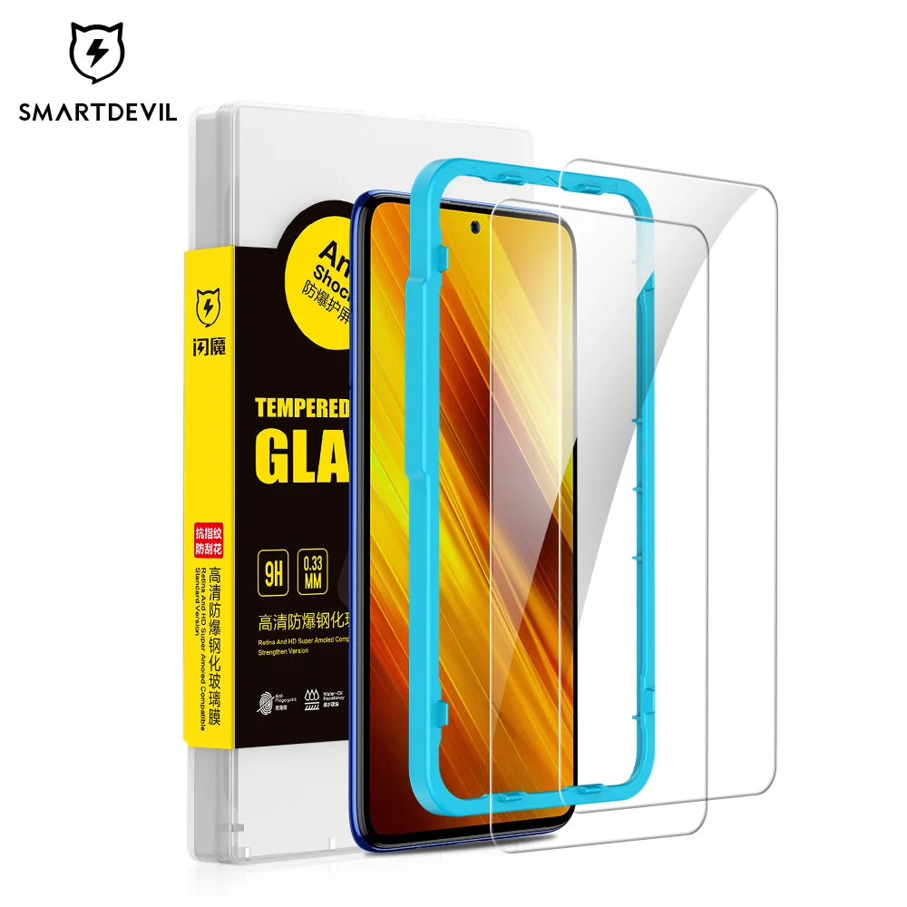 SmartDevil Gehärtetes Glas für Xiaomi POCO F8 Pro F7 F5 F6 X7 Pro F4 Displayschutzfolie für Poco X8Pro Max HD Schutzglasfolie Hauptbild