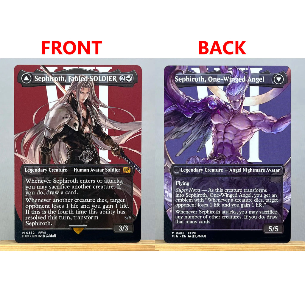 FIN PSS5 FCA HOLO14-001 Tcg proxy magical cards Sephiroth, legendärer SOLDAT Vivi Ornitier Cloud, Söldner aus Midgar Versammlung