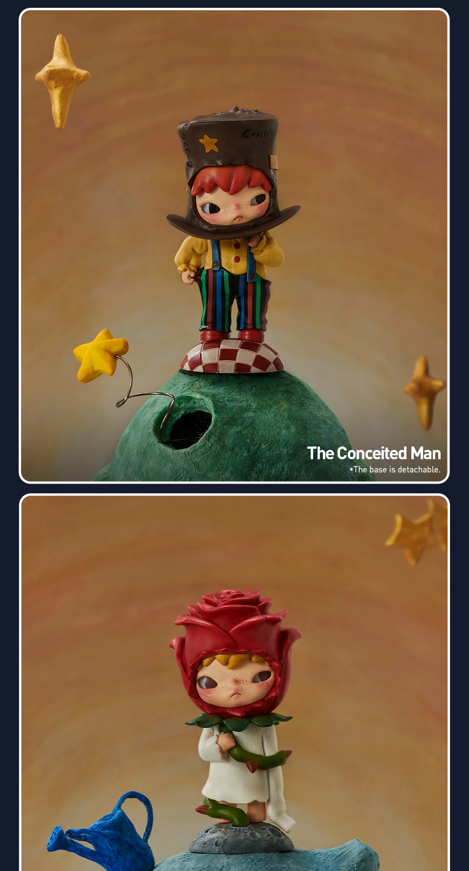 POP MART Hirono x Le Petit Prince Serie Blind Box Spielzeug Mystery Box Mistery Caixa Actionfigur Überraschung Süßes Modell Geburtstagsgeschenk