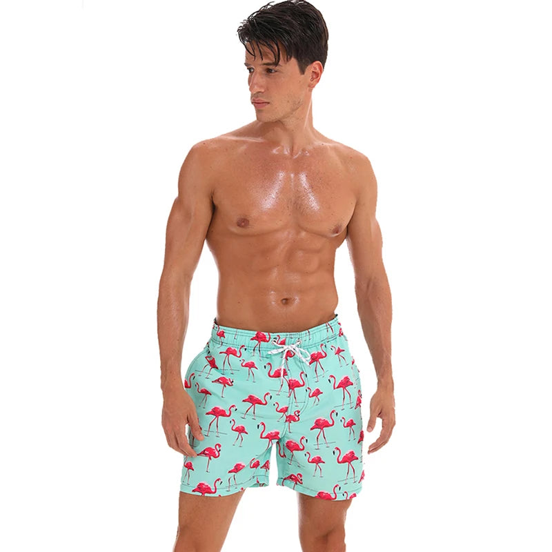 Escatch Brand Sommer Herren Shorts Mode Polyester schnelltrocknende Boardshorts Männer Sport Gym Badehose Surf Badeshorts für Herren