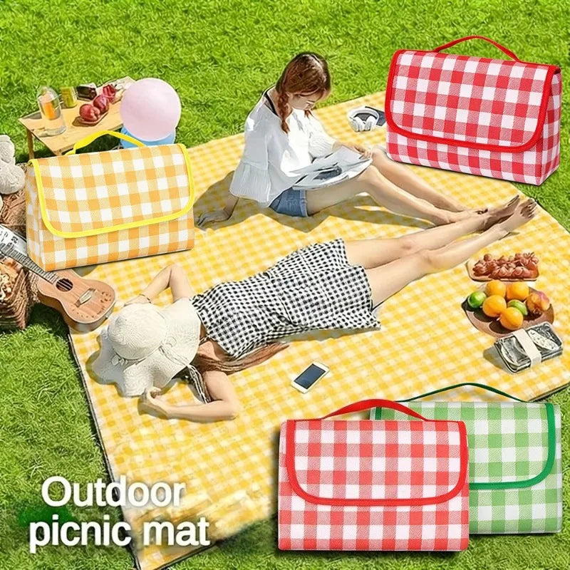 Dicke wasserdichte Picknickmatte, tragbare, faltbare Bodendecke für Camping, Wandern, Strand, Rasen, Outdoor-Aktivitäten, feuchtigkeitsbeständig