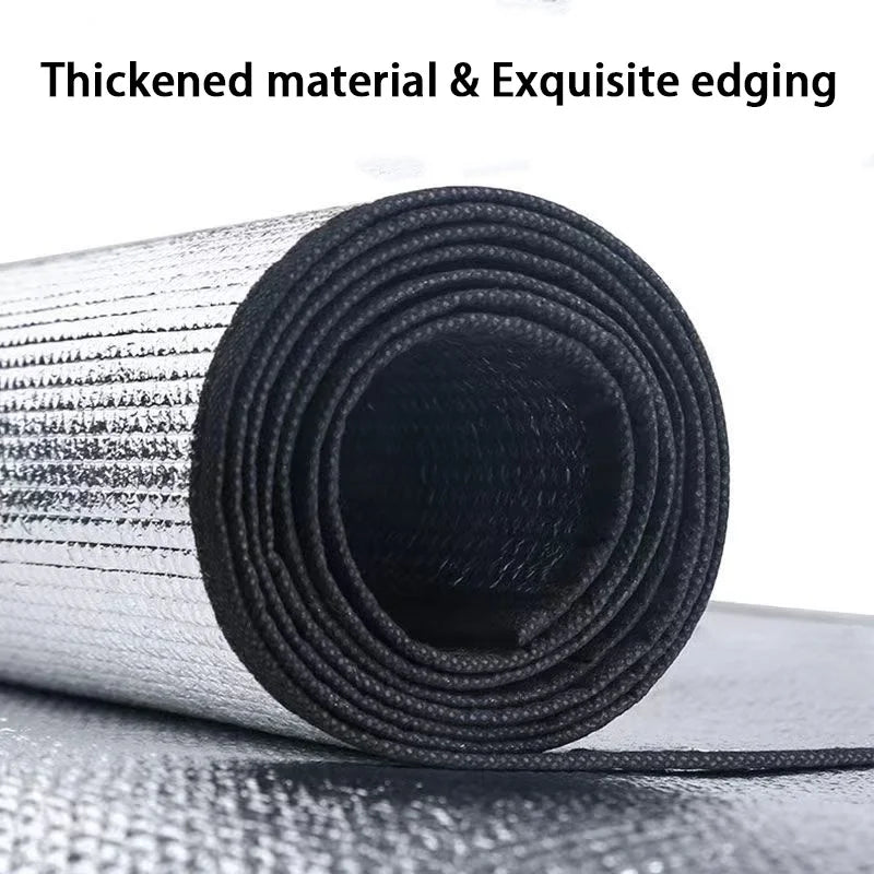 Aluminiumfolie Feuchtigkeitsdichte Unterlage Outdoor Camping Wasserdichte Zeltunterlage Tragbare Picknickmatte Leichte Wander Schlafunterlage