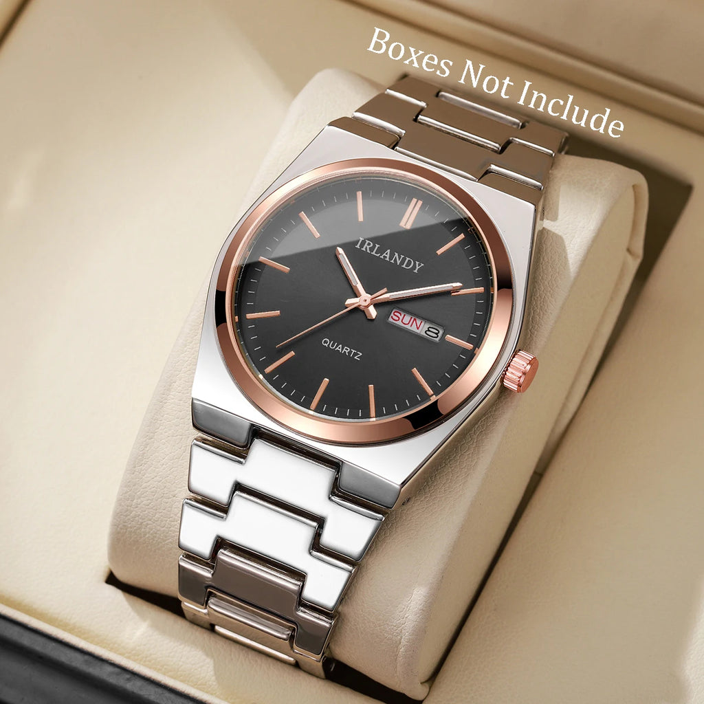 Luxus-Herren-Business-Uhren Kalender Quarz-Armbanduhren Für Herren Uhr Reloj Hombre (Ohne Box)