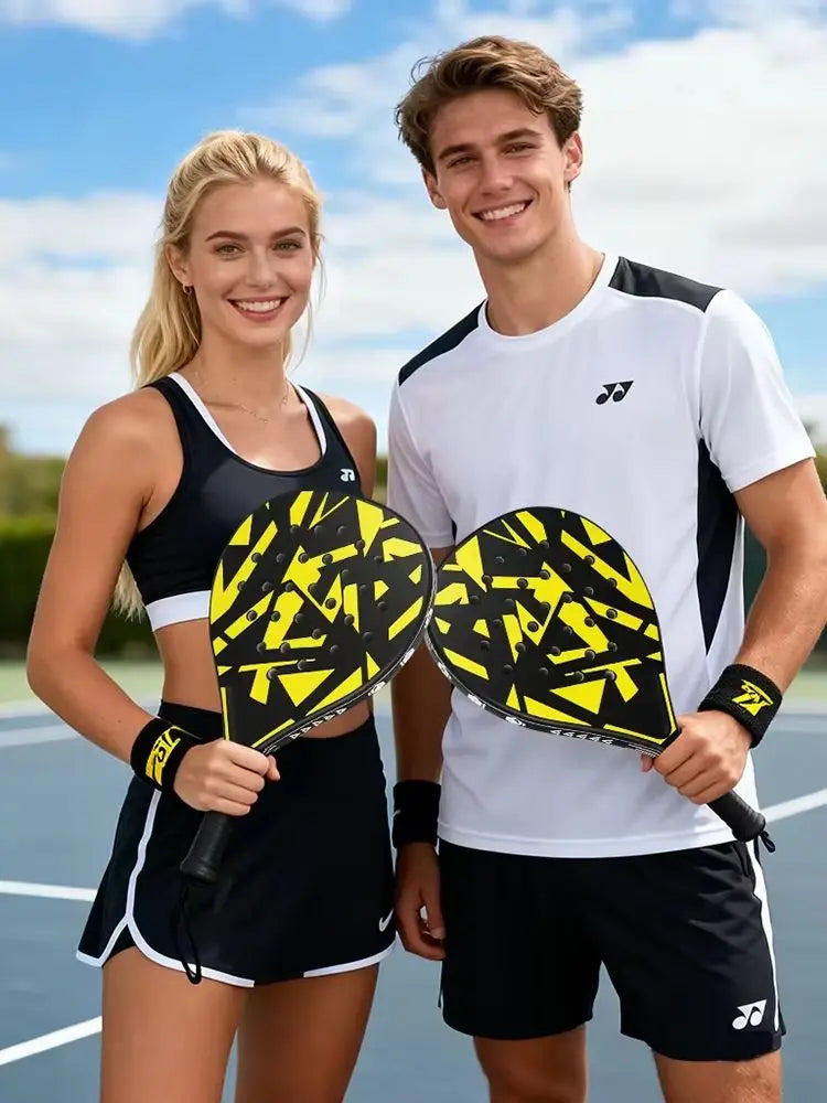 Neueste Tennisschläger 2026 | Padelschläger, aus ultraleichtem Kohlefasermaterial, mit starker Elastizität und guter Qualität
