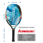Kawasaki Beach-Tennisschläger aus Carbonfaser mit weicher Schlagfläche und schützender Schlägerhülle