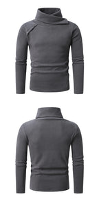 2026 Neuer Herren-Rollkragenpullover in Weiß, britischer schwarzer Pullover, asiatische Größen M-4XL. Graue Pullover