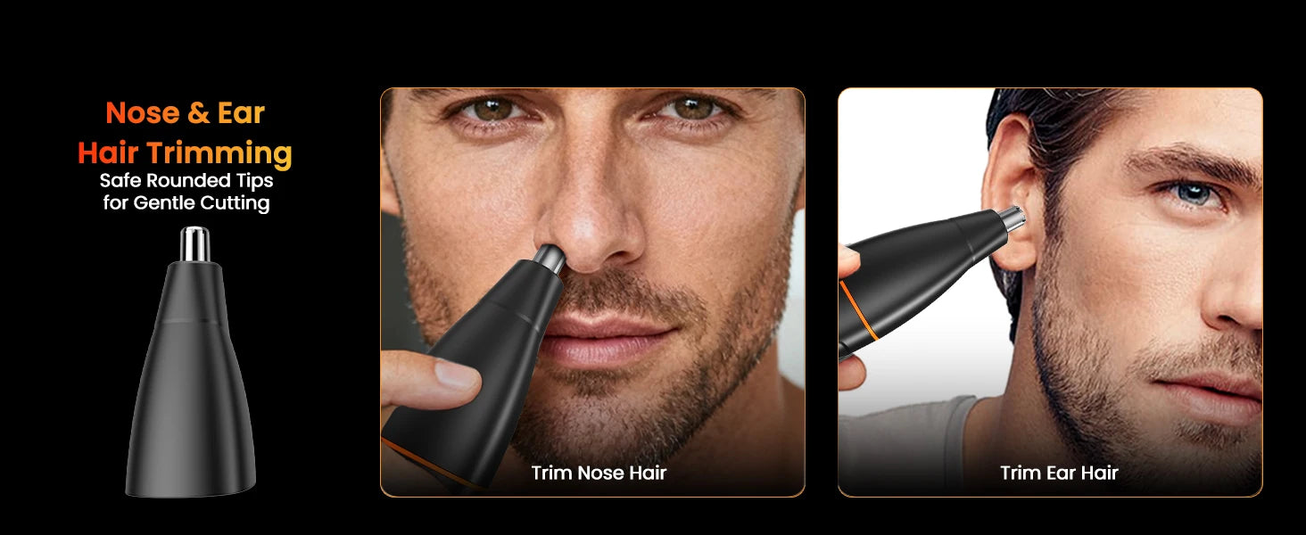 MAXGROOM Manscape Körperhaartrimmer 4 in 1 IPX6 Wasserdicht Intimbereich & Leistengegend Rasierer Elektrisches Pflegeset für Männer Nasen- & Barttrimmer