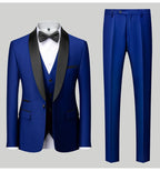 Herren Casual Business Anzug Smoking High End Marken Boutique Mode Sakko Weste Hose Bräutigam Hochzeitsanzug Party Anzug