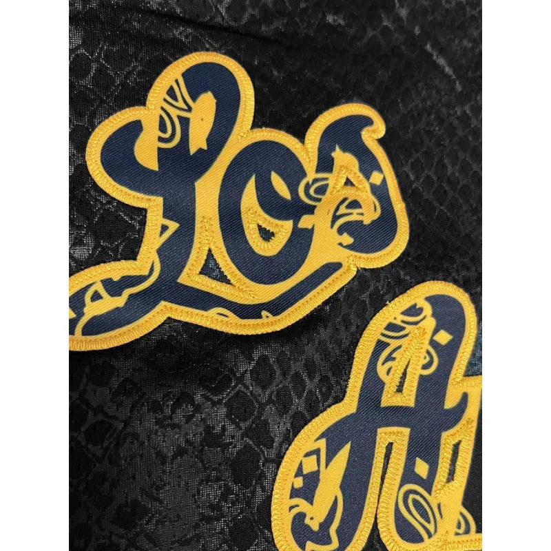 Herren ärmelloses Basketballtrikot, Schlangenhaut-Weste mit gesticktem Schriftzug, locker sitzend, Sportuniform für Herrenbekleidung im Sommer