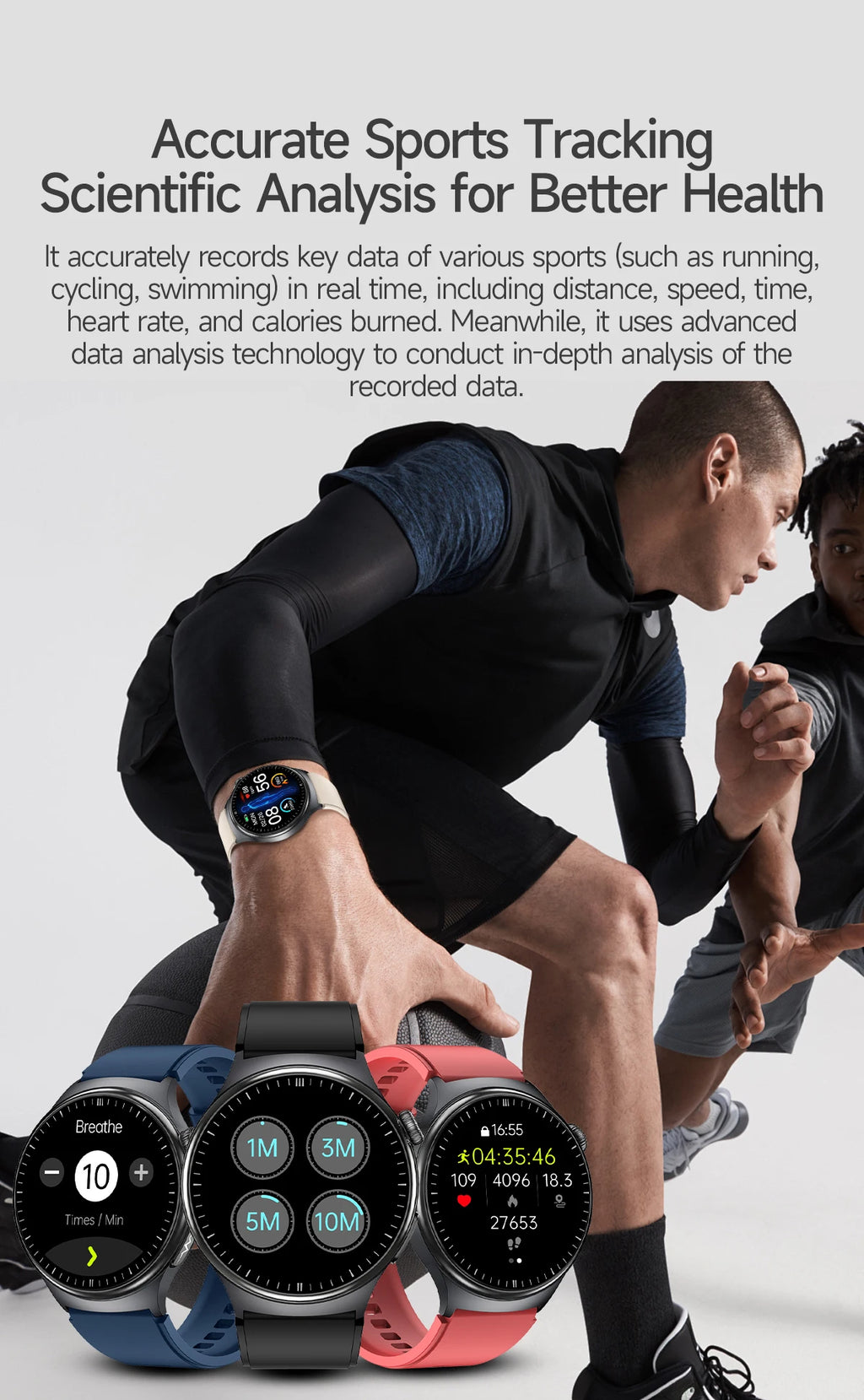 2026 Neue Mikrophysikalische Untersuchung Gesundheits-Smartwatch Herren EKG Harnsäure Lipide Blutdruck BT Anruf Smartwatch Für Android IOS
