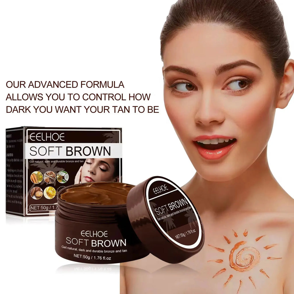 Körperselbstbräunungscreme Strand Solarium Outdoor-Sonnenschutz Schneller Bräuner Gesichtsbronzer Bräunungsbeschleuniger-Creme