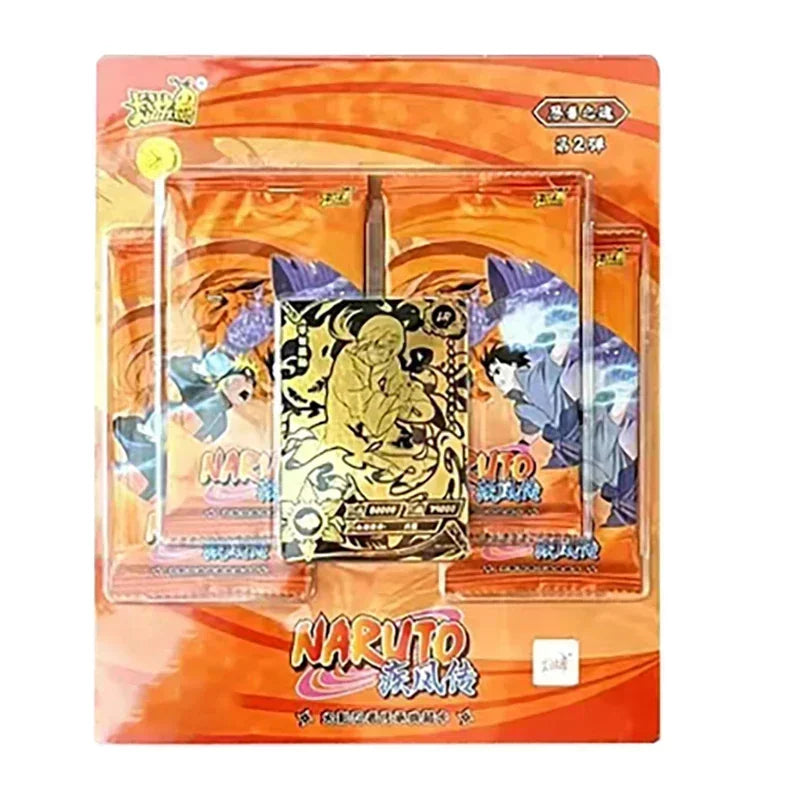 KAYOU Original Naruto-Kartenbox Anime-Figurenkarten-Boosterpack Sasuke-Sammelkarten-Spielzeug Weihnachtsgeburtstagsgeschenk für Kinder