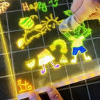 LED-Zeichentafel Kleinkind-Maltablett Lernspielzeug für Kleinkinder Tragbares Zeichentool für Schule, Zuhause, Reisen