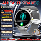 EKG High-End Gesundheits-Smartwatch Herren Blutdruck Lipide Blutsauerstoff Körperanalyse Harnsäure Gesundheitstracker Smartwatch Herren Damen