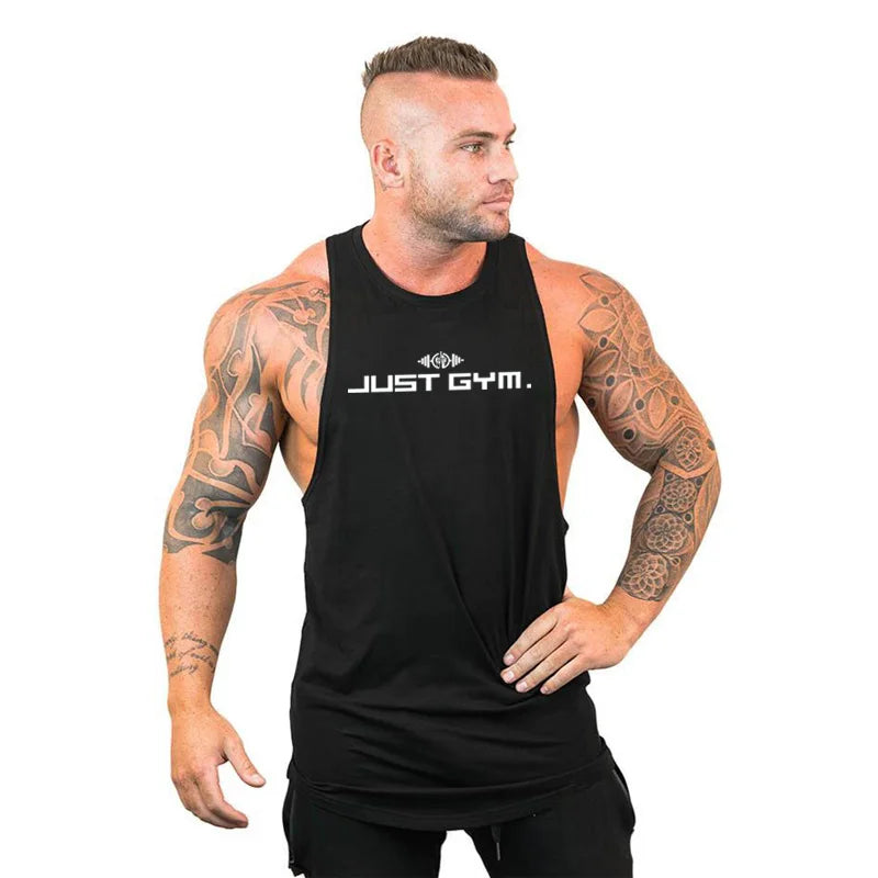 Sommer Bodybuilding Tanktops Workout Stringer Ärmellose Shirts Fitness Herren Gym Kleidung Baumwolle Atmungsaktive Sport Muskelwesten