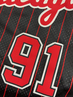 Herren gestreiftes Basketball-Sporttrikot, atmungsaktives ärmelloses Sweatshirt mit Musterstickerei für Training und Wettkampf