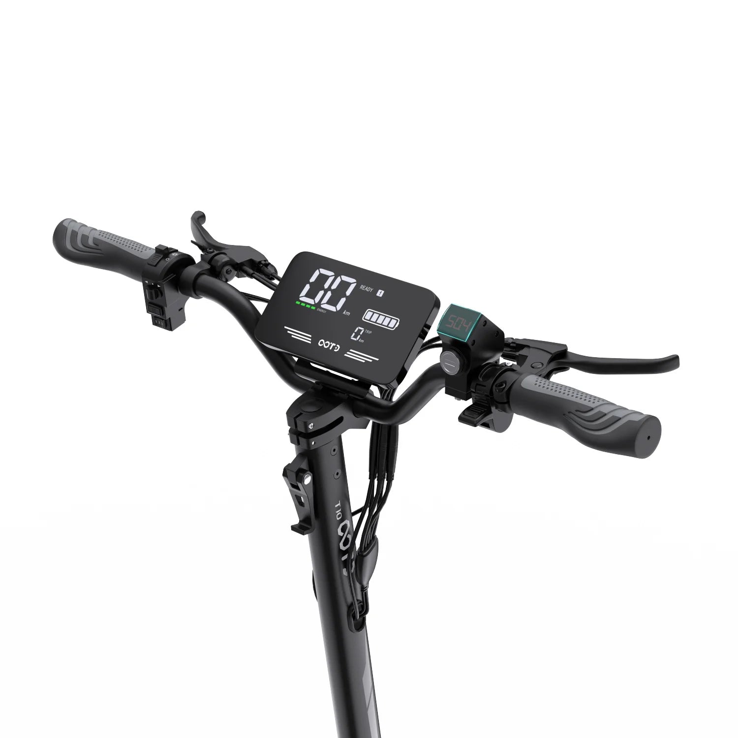 T10 Tragbarer E-Scooter 900W Spitzenleistung 48V 13.5/18 Ah Akku Elektroroller für Erwachsene 11 Zoll Offroad-Reifen Elektroroller