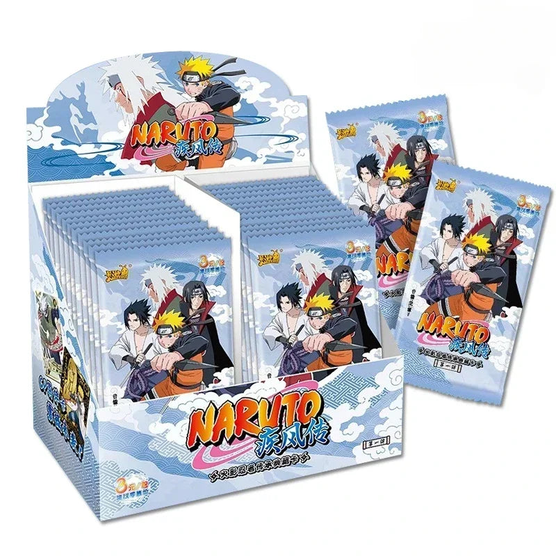 KAYOU Original Naruto-Kartenbox Anime-Figurenkarten-Boosterpack Sasuke-Sammelkarten-Spielzeug Weihnachtsgeburtstagsgeschenk für Kinder