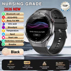 2026 Neue Smartwatch für Pflegeberufe mit EKG+PPG Gesundheitsanalyse Blutdruck Lipide Harnsäure Drahtlose HD-Anruf Smartwatch Herren Damen