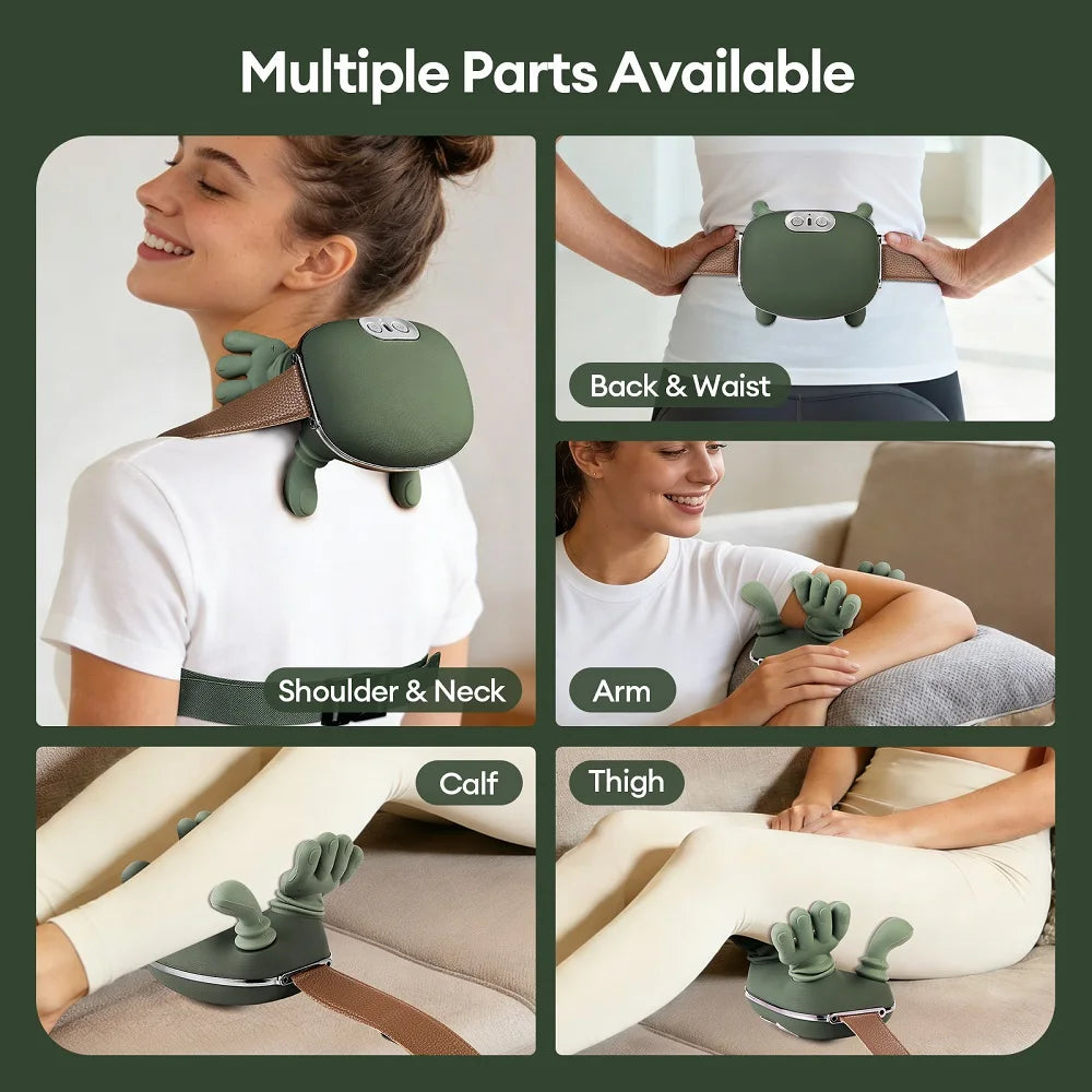 4D Bionic Finger Neck Shoulder Massager Wireless Neck Cervical Trapezius Kneading Massage Shawl Brushless Motor Neck masajeador Secondary image