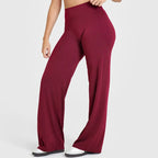 Ausgestellte Leggings Gerade Leg Leggings Damen Weite Hosen Yoga Atmungsaktive Fitness Kleidung Vielseitige Freizeithose