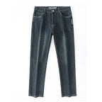 Herren Baggy Jeans Frühling und Herbst Lässige Gerade Stretch Vielseitige Weite Business Denim Hose Bequeme Loose Hose