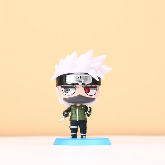 Anime Naruto Actionfigur Naruto Sasuke Kakashi Itachi Modell Spielzeug Desktop Ornament Dekoration Geschenk Junge Mädchen