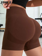 CZGUKE Damen-Outdoor-Sporthorts, Fitnesshose, Gym-Aufwärmhose, Yogahose, hochwertige, enge Jogging-Shorts und Radhose