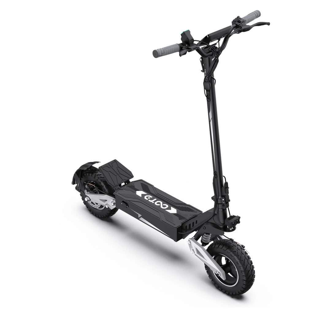 T10 Tragbarer E-Scooter 900W Spitzenleistung 48V 13.5/18 Ah Akku Elektroroller für Erwachsene 11 Zoll Offroad-Reifen Elektroroller