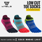 WRELS Zehensocken Laufsocken für Herren Damen Atmungsaktive Fünf-Finger-Socken Hochleistungs-Sport-Fünf-Zehen-Socken