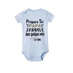Mach dich bereit, Papa, ich komme in ein paar Monaten – Ankündigung, schwanger, Baby-Bodysuit, Junge, Mädchen, Kleinkind-Strampler, Babyparty-Geschenk