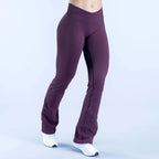 NCLAGEN Vision Flares Damen Fitnessstudio Fashion Yogahosen mit überkreuzter Vorderseite, hoher Taille, nahtlosen Sport-Leggings, Fitness-Hosen mit weitem Bein