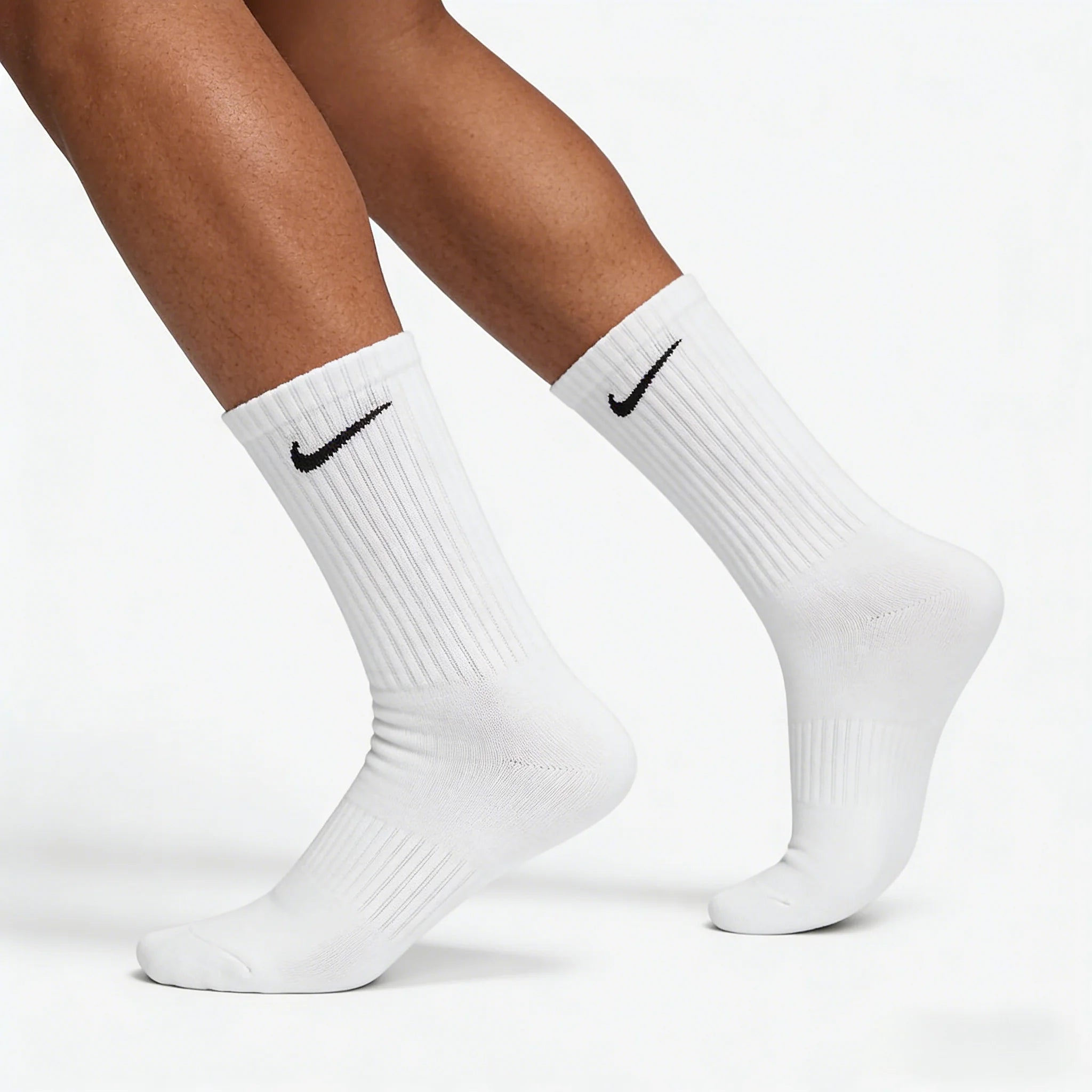 Nike Logo Athletic Hohe Socken Training Wadenhohe Socken Unisex Style Kombipack Weiß SX7676-100