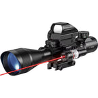 4-12x50 Zielfernrohr Beleuchtetes Absehen Entfernungsmesser Gewehr Holografisches 4 Absehen Visier 20mm Rot Grün Laser Für die Jagd