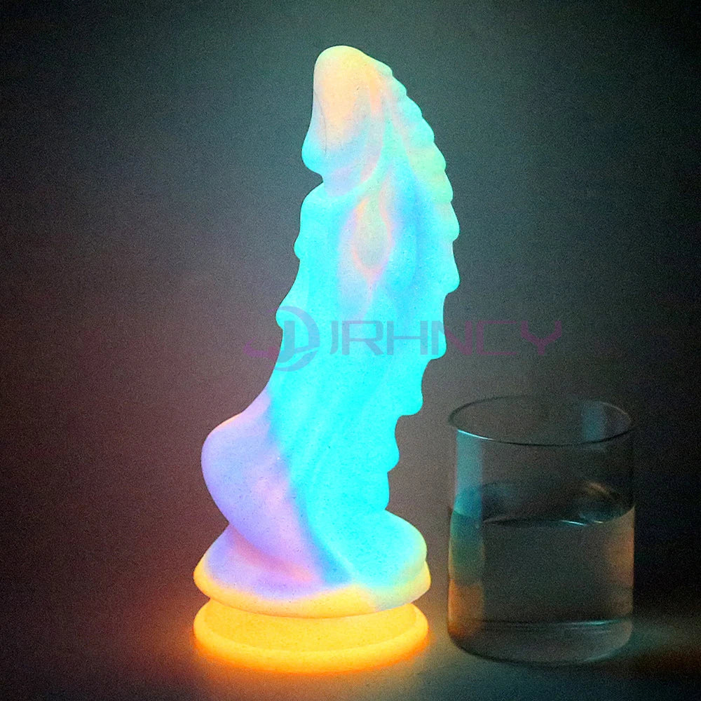 Leuchtende Tierdildos Pferd Realistischer Hundedildo Für Frauen Pferdehoden Monster Drachen-Analdildos Schöne Frauen Männer Sexspielzeug