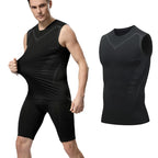 Kompressions-Tanktop Herren Gym-Shirt Ärmellos Schnelltrocknend Bedruckte Sportbekleidung Herren Fitness Bodybuilding Weste Workout Muskel-Top