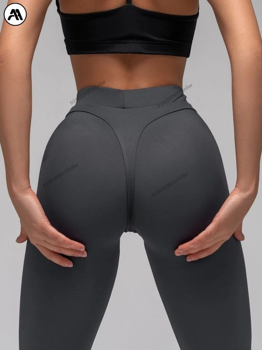 High-Waist Scrunch Butt Yoga Leggings 2024 – dicke Lifting Workout Tights, sexy schwarze Plus Size Yoga Hose für Damen Zweitbild
