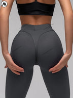 High-Waist Scrunch Butt Yoga Leggings 2024 – dicke Lifting Workout Tights, sexy schwarze Plus Size Yoga Hose für Damen