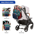 3-in-1-Wickeltaschen-Rucksack, faltbares Babybett, wasserdichte Reisetasche mit USB-Ladefunktion, Wickeltaschen-Rucksack mit Wickelbett, 3 Typen