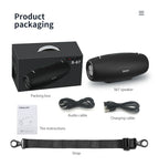 ZEALOT S67 Tragbarer Bluetooth-Lautsprecher mit Schultergurt, wasserdicht für den Außenbereich, Stereo-Klang, starker Bass, 40 Std. Wiedergabe